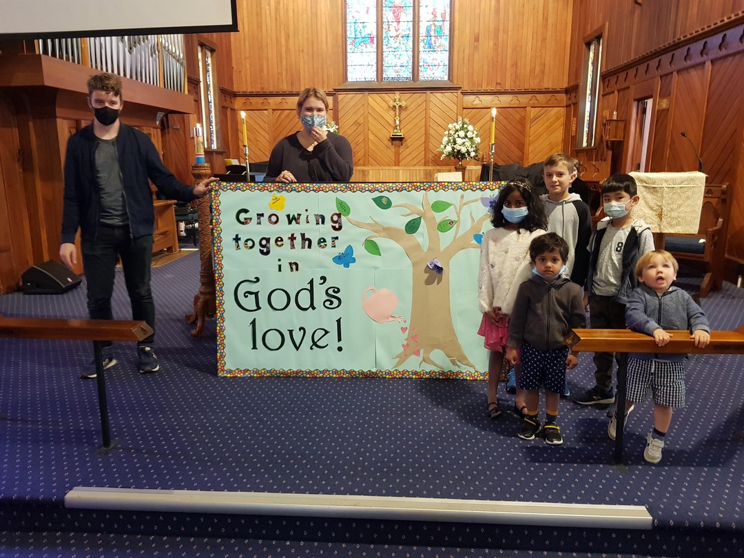 It was great to see the kids' hard work on their "Growing Together in God's Love" board last Sunday. Thanks for showing it to the rest of the congregation!