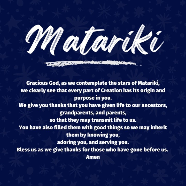 We hope you’re able to spend some quality time with friends and whānau this weekend! 
 
Ngā mihi o te tau hou Māori – The best of wishes for the Māori new year

#Matariki #Prayer #Thankful #Aotearoa #StAidans